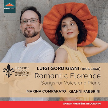 Cover van Comparato, Marina – Gordigiani: Romantic Florence - Songs For Voice and Piano