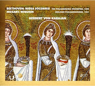 Cover van Karajan, Herbert von – Beethoven Missa Solemnis & Mozart Requiem
