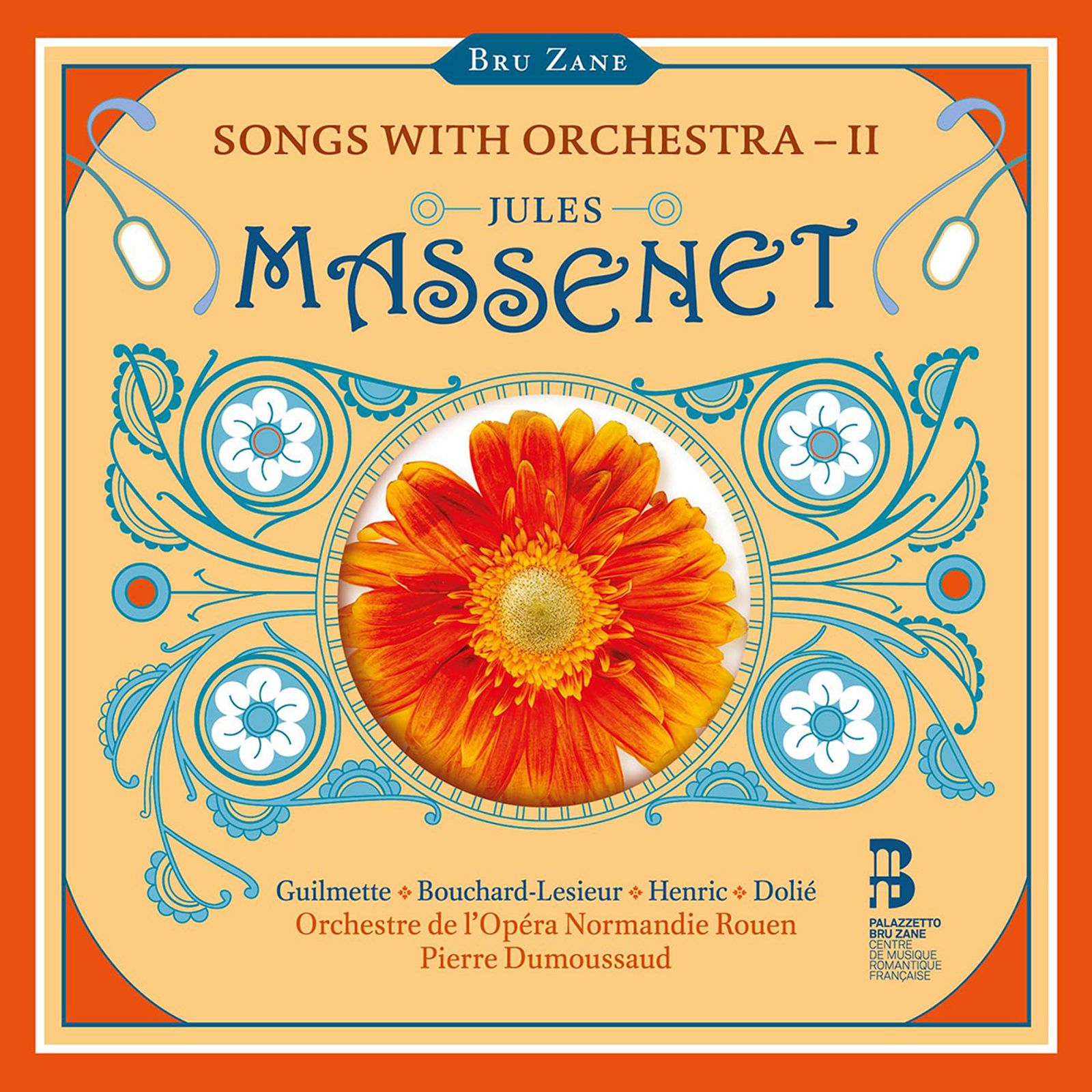 Cover van Orchestre De L'opera Normandie Rouen – Massenet: Songs With Orchestra Ii