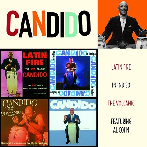 Cover van Candido – Latin Fire/In Indigo/Volcanic/Feat Al Cohn