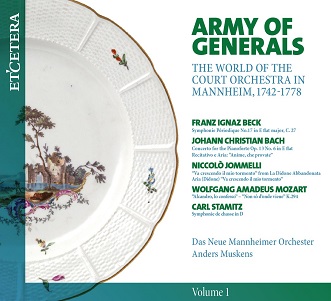 Cover van Das Neue Mannheimer Orchestra – Army of Generals: the World of the Court Orchestra In M