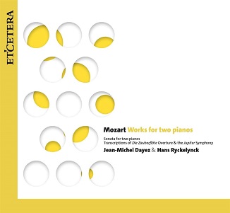 Cover van Ryckelynck, Hans & Jean-Michel Dayez – Mozart: Works For Two Pianos