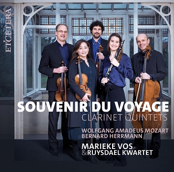 Cover van Vos, Marieke & Ruysdael Quartet – Souvenir Du Voyage - Clarinet Quintets