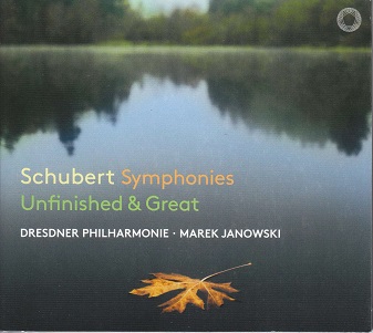 Cover van Dresdner Philharmonie – Schubert: Symphonies Unfinished & Great