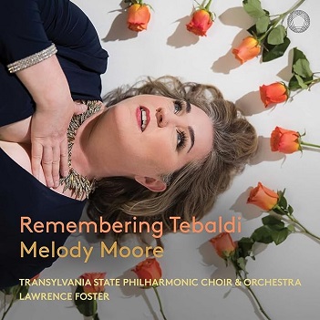 Cover van Moore, Melody – Remembering Tebaldi