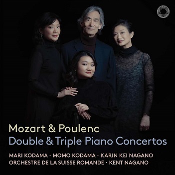 Cover van Nagano, Karin Kei – Mozart/Poulenc: Double & Triple Piano Concertos