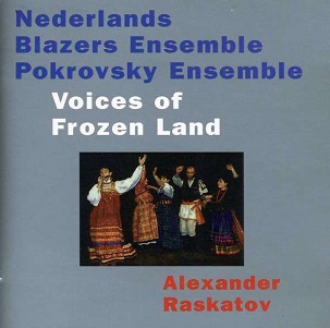 Cover van Nederlands Blazers Ensemble – Voices of the Frozen Land