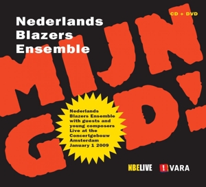 Cover van Nederlands Blazers Ensemble – Mijn God! Nieuwjaarsconcert 2009